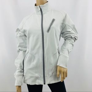 Lululemon White & Silver Reflective Running Jacket